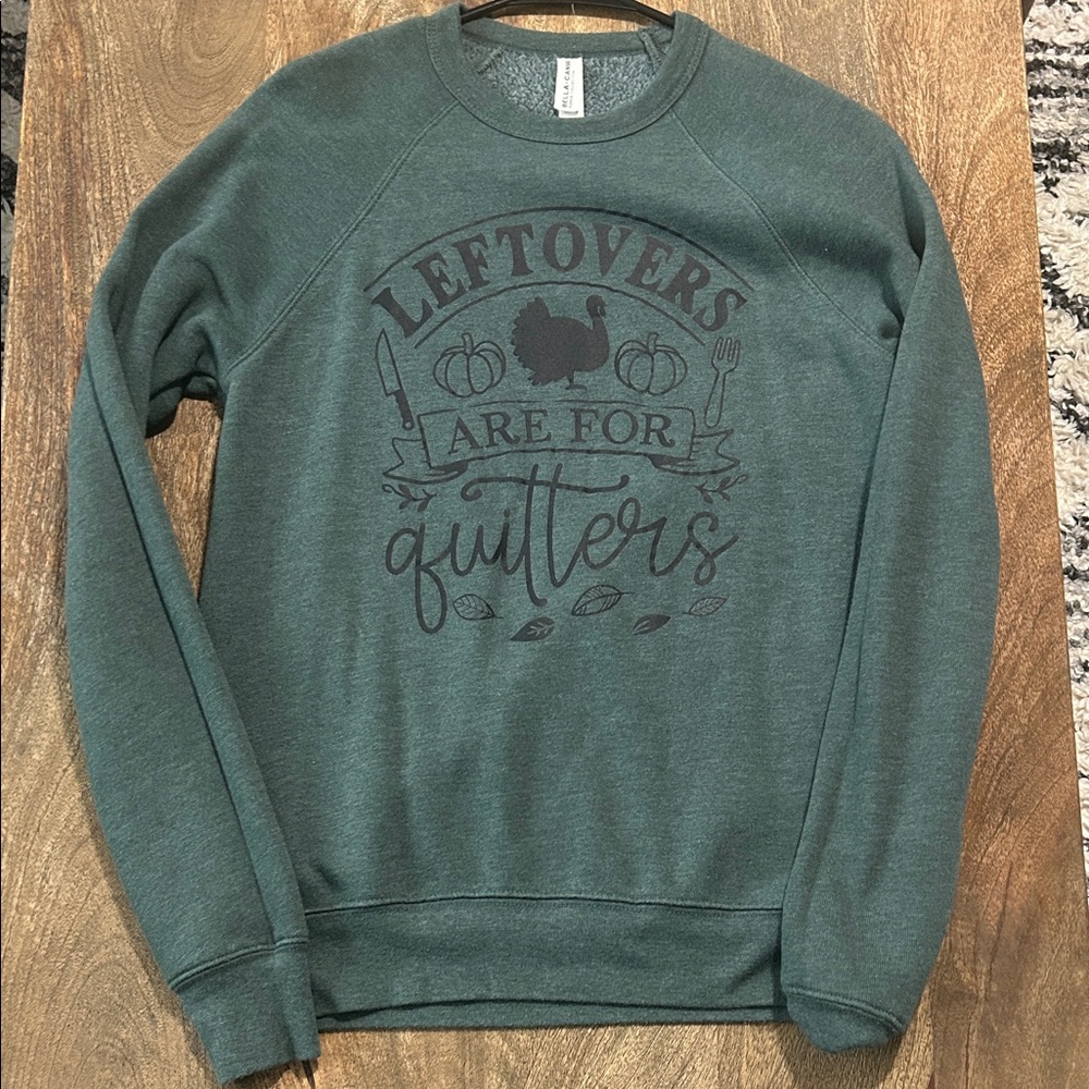 Bella Canvas Green Women's Crewneck Sweater